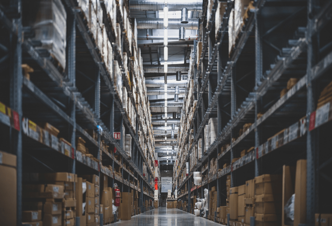 High stacked shelves show a safety risk that warehouse automation can eliminate. 