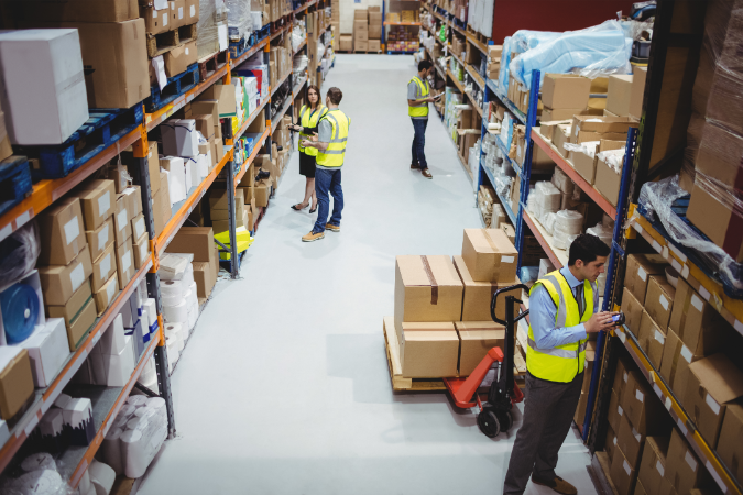 A busy warehouse to show why Amazon's warehousing system wouldn't work for all companies